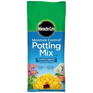 Miracle-Gro Moisture Control Potting Mix, 33% More Water Absorption, Feeds  Up To 6 Months