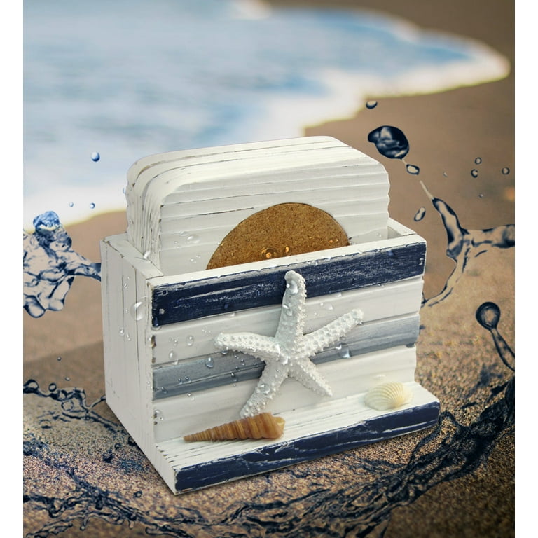 Sea Turtle Drink Coasters Set 4 Nautical Holder Coastal Beach Kitchen Home Decor Sea Turtle Drink Coasters Set 4 Nautical Holder Coastal Beach Kitchen Home Decor