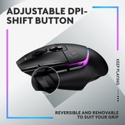 Logitech G502 X PLUS LIGHTSPEED Wireless RGB Gaming Mouse - Optical mouse with LIGHTFORCE hybrid switches, LIGHTSYNC RGB, HERO 25K gaming sensor, compatible with PC - macOS/Windows