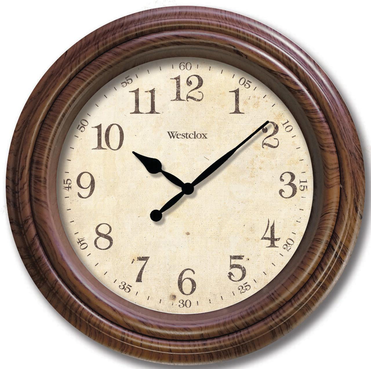 Westclox 33883p 10 Realistic Woodgrain Wall  Clock  