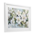thumbnail image 2 of Stupell Industries Traditional Painted White Flowers in Leaves White Framed Print Under Glass, 23 x 17, by Petals Prints Design, 2 of 8