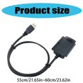thumbnail image 2 of AMERTEER USB to Converter Cable for 2.5Inch  3.5Inch HDDs and Optical Drives with Power Adapter Highly Speed Data Cable, 2 of 8