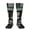 2 Black-2, variant on Women's Knee High Socks Thin Green Line America Flag Thermal Soft Knee Long Socks