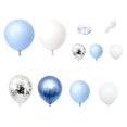 thumbnail image 1 of Kit de de Guirnalda de Globos Azules 107 Piezas Kit de Guirnalda de Globos de Plata Azul DecoracióN de Globos de Confeti de Globos, 1 of 5