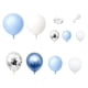thumbnail image 1 of Kit de de Guirnalda de Globos Azules 107 Piezas Kit de Guirnalda de Globos de Plata Azul DecoracióN de Globos de Confeti de Globos, 1 of 5