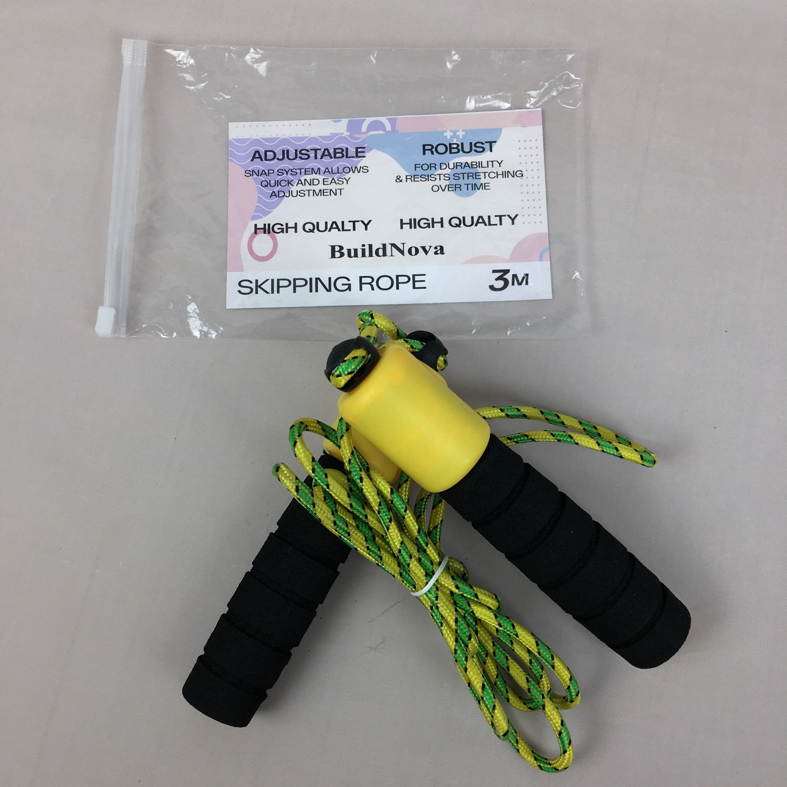 BuildNova Skipping ropes – Fast & Smooth Rotation,Adjustable Length for All Heights