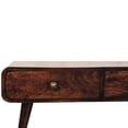 thumbnail image 6 of Solid Mango Wood Coffee Table In Walnut, 2 Drawers For Usefulness And Style With Walnut Finish Drawer Compartments, 6 of 6