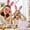 Pink, variant on Easter Bunny Baskets,Easter Basket Bags with Handles, Canvas Rabbit Tote Bags for Easter Egg Hunts, Party Gifts, and Storage