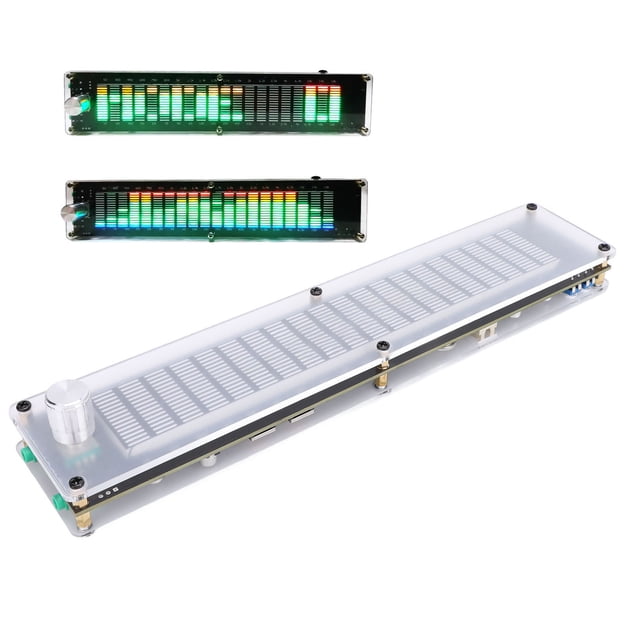 Music Music Spectrum Equalizer Dual Channel 20 to 20Khz 10 Modes 15 Band DSP LCD Indicator Light Sound Spectrum Analyzer
