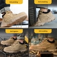 thumbnail image 4 of Tenis Zapatillas de trabajo indestructibles de corte bajo antideslizantes para hombre a prueba de pinchazos (44 ) caqui Likrtyny Tenis De Mujer Tenis De Hombre, 4 of 9