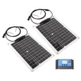 thumbnail image 4 of Kit De Panel Solar De 2 Uds, Panel De Carga Solar De Silicio Monocristalino De 50 W Con Controlador De 10 A Para Coche, Yate, RV, 4 of 7