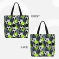 thumbnail image 4 of Sigee Football Print Large Capacity Zippered Tote Bag - Durable, Stylish and Versatile for Everyday Use, 4 of 9