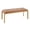 Gold, Camel, variant on Lumisource Fuji Gold Metal And Camel Faux Leather Bench BC-FUJI AUCAM