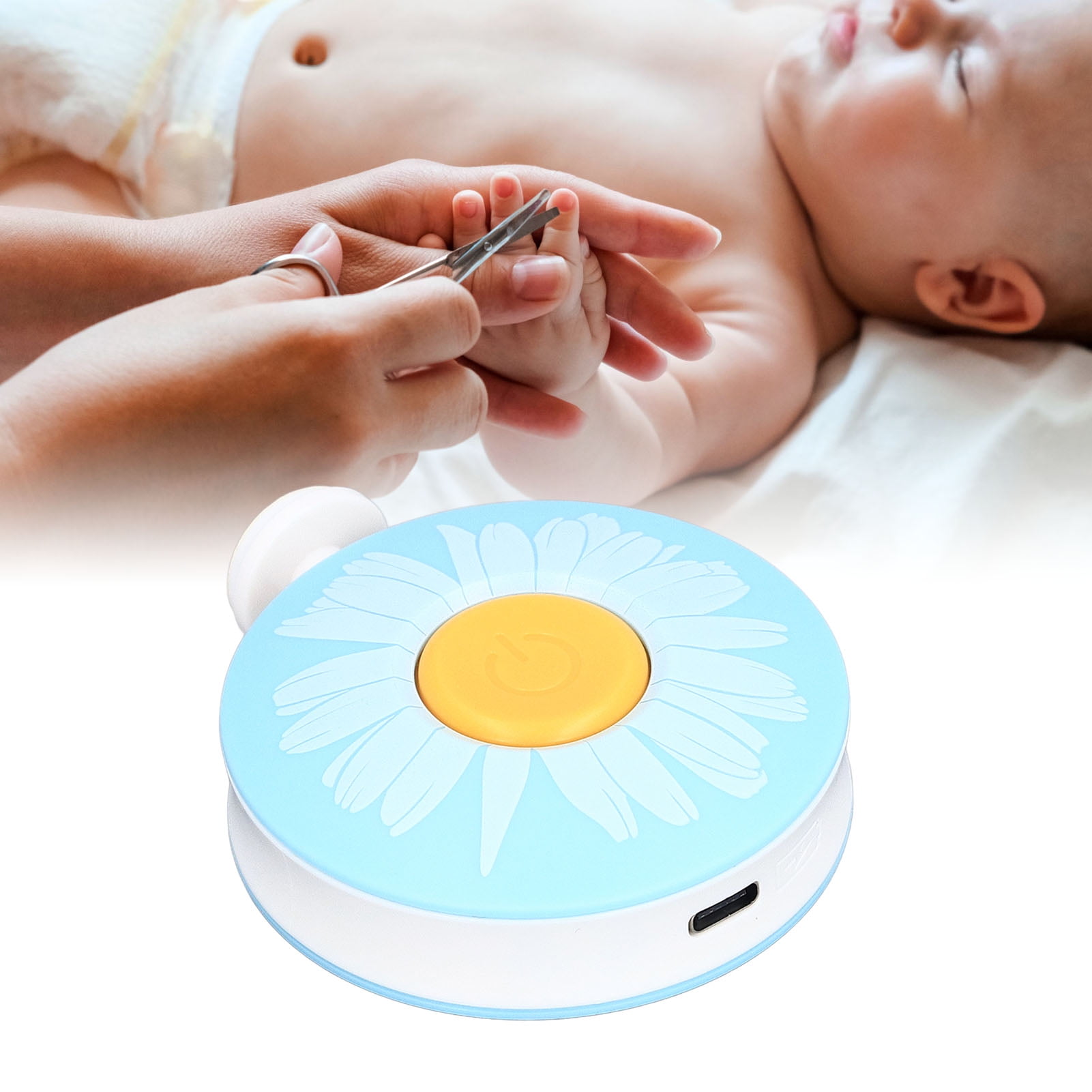 Baby Nail Trimmer Kit Full Grinding Baby Nail Filer Grinder Kit For Home Use For Infants Blue Green
