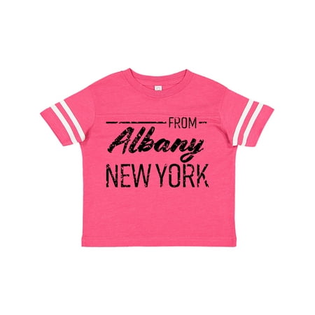 

Inktastic From Albany New York in Black Distressed Text Gift Toddler Boy or Toddler Girl T-Shirt