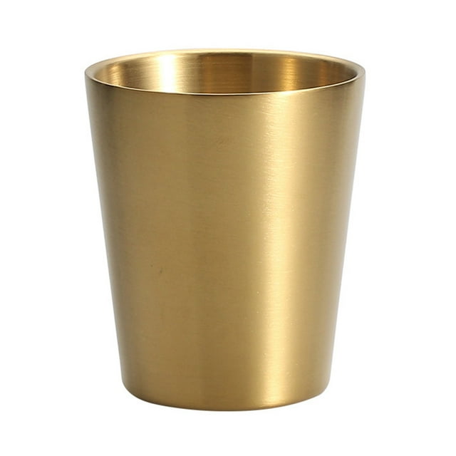 MasteelfCA Verre à Shot Tasse en Acier Inoxydable 250ml Récipient à Boire Antirouille Petite Tasse à Liqueur