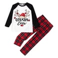 thumbnail image 1 of Womens Outfit Sets Christmas Family Parent-Child Pajamas Set (Children) Polyester Top & Pants Soft Lightweight Breathable Festive Print Design Family Christmas, 1 of 2