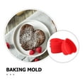 thumbnail image 3 of NIAIZEK Set of 4 Red Silicone Heart-Shaped Baking Pans, Non-Stick Cake Molds for Chocolates, Puddings, Desserts and More, 3 of 6