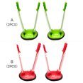 thumbnail image 3 of Pack of 2 Food Storage Prep Bag Kitchen Tools Hands-free Rack Holder Adjustable Plastic Anti-slip Reusable Sandwich Bags Hands-free Stand Kit Clamp Red, 3 of 8