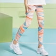 thumbnail image 5 of NIEWTR Cute Printed Girls Stretch Ankle Leggings Ankle Length Girl’s Athletic Leggings with Pockets Kids Teen Dance Yoga Workout Running Pants(B-Orange,9-10 Years), 5 of 6