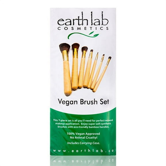 Earth Lab Cosmetics Vegan Brush Set - 7 Piece Kit