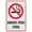 Warning Sign 1, variant on No Right Turn Sign 8"x12" Tin Sign Great For Garden And Yard Wall Decor