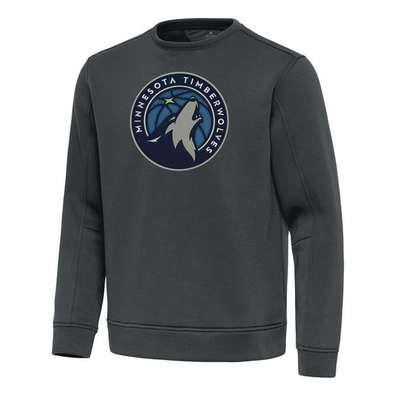 Men's Antigua Pewter Minnesota Timberwolves Relevant Pullover Sweatshirt