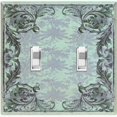 thumbnail image 1 of Metal Light Switch Plate Cover Elegant Green Grape Vine Damask Frame FRA049, 1 of 13