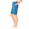 thumbnail image 3 of Woman Within Plus Size 7-Day Elastic-Waist Pull-On Cotton Denim Shorts, 3 of 3