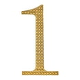 thumbnail image 3 of BalsaCircle 4" Gold Solid Letter Number Self-Adhesive Rhinestones Gems Sticker, 3 of 8