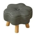 thumbnail image 1 of jifeng Small Foot Stool Modern with Wood Legs Rest Footstool for Couch Office Dorm gray, 1 of 9
