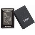 thumbnail image 4 of Zippo Horse Black Ice Pocket Lighter, 4 of 5