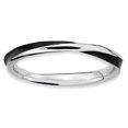 thumbnail image 1 of Bague Émaillée Noire Torsadée en Argent Sterling Stackable Expressions Taille 6, 1 of 3