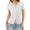 BK37_White, variant on Womens Y2k Tops Button Down Short Sleeve Shirts Lightweight Summer Cardigans Slim Fit Ribbed Blouse Navy 2XL