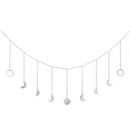 

Moon Pendant Metal 3D Moon Phase Home Decoration for Bedroom Office Decor