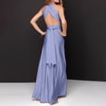 thumbnail image 3 of TIMIFIS Women's Summer Off the Shoulder Long Formal Dresses Sleeveless Ruched Bodycon Wedding Guest Slit Party Club Maxi Dress pring, 3 of 3