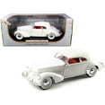 thumbnail image 1 of Dropshipper 18108w Moulé sous Pression Échelle 1-18 1936 Cord 810 Coupe Intérieur Voiture Miniature Moulée sous Pression, Blanc et Rouge, 1 of 1