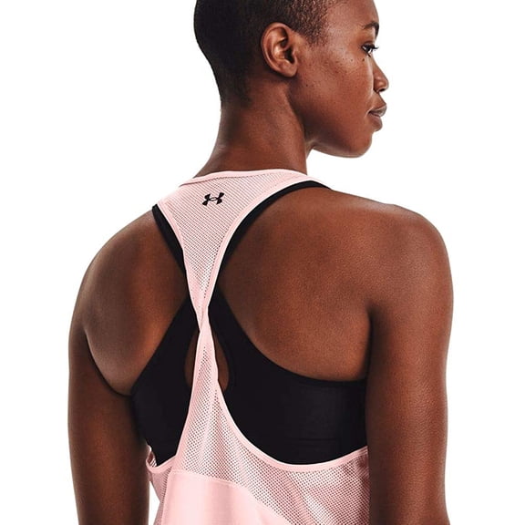 Under Armour Womens Tech Vent Tank Beta Tint 658/Black X-Large