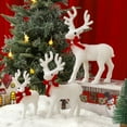 thumbnail image 6 of Sinyiin Christmas Plush White Reindeer Stuffed Animal Festival Ornament Toy For Kids Holiday Nursery Decoration Christmas Gift, 6 of 12