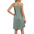 thumbnail image 2 of Gustave Spaghetti Strap Summer Dress for Women Eyelet Embroidery Casual Midi Sundress Sleeveless Swing Tank Dresses Beach Cover Ups "Green, XL", 2 of 6