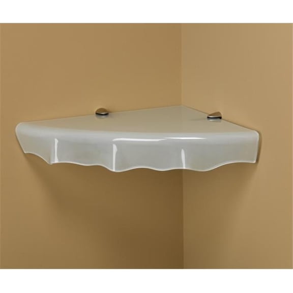Concepts Oyster Opaque Glass Shelf, 16 x 16 in.