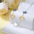 thumbnail image 5 of SISGEM 925 Sterling Silver Moon/Star/Sun/Lightning Necklace Pendant Birthday Gift Cubic Zirconia Jewelry Anniversary Valentine's Day for Women, with 18"+2" Chain, 5 of 6