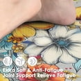 thumbnail image 2 of Anti-Fatigue Kitchen Rug Set of 2 Colorful Boho Floral Mandala Cushioned Kitchen Floor Mat, Standing Mat Waterproof Non-Slip Kitchen Mats and Rugs PVC Ergonomic Comfort Foam Rug for Kitchen, 2 of 6