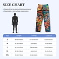 thumbnail image 4 of Balery Psychedelic Faces Colorful print Men's Pajama Pants,Ultra Lightweight Pjs,Lounge Pant-Large, 4 of 9
