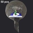 thumbnail image 1 of 50 globos navideños Bobo de 20 pulgadas, globos transparentes con burbujas, globos transparentes con estampado de muñeco de nieve de Papá Noel, decoraciones navideñas, 1 of 5