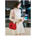 thumbnail image 3 of Women's Fashion Handbags Tote Bags Flower Design Shoulder Bag Top Handle Satchel Purse, 3 of 4
