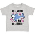 thumbnail image 3 of Inktastic Will You Be My Valentine with Cute Shark and Hearts Boys or Girls Toddler T-Shirt, 3 of 5