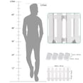thumbnail image 2 of SHINYPASING 2Pcs Weather Resistant Plastic Garden Fence White for Landscape and Flower Bed Borders, 2 of 8