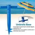 thumbnail image 3 of Beach Umbrella Sand Anchor Stand Holder, One Size Fits All Beach Umbrella, Universal Umbrella Ground Spike Base Holder with 3-Tier Screw Safe Stand for Strong Winds, 3 of 5