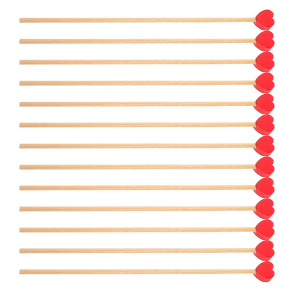 SOPOTUTU Peppermint Candy Sticks 100 Count Red Wood Stirrer Mints Sweets with Refreshing Flavor